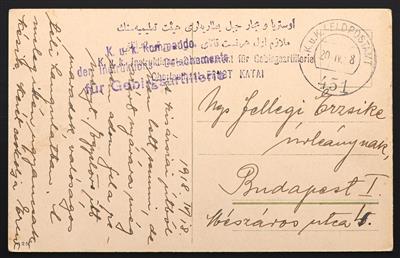 Poststück - 1917/1918, - Briefmarken