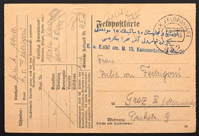 Poststück - 1917/1918, - Briefmarken