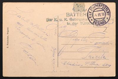 Poststück 1918, - Briefmarken