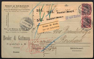 Poststück - D.Reich Nr. 62 (3) (80 Pfg. Germania Reichspost), - Stamps