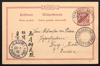 Poststück - Kiautschou 1902, - Stamps