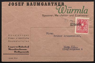 Poststück - Österr. 1945, - Briefmarken