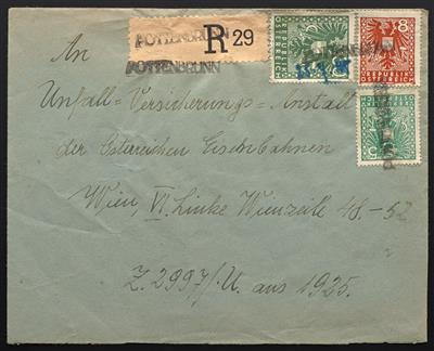 Poststück - Österr. 1945, - Známky