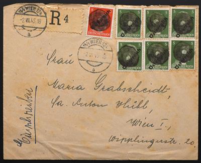Poststück - Österr. 1945 - Frankatur - Briefmarken