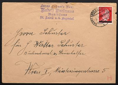 Poststück - Österr. 1945 - I. Wiener Aushilfsausgabe 3 Fernbriefe aus Baden, - Stamps