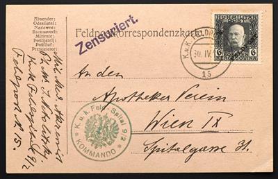 Poststück - Österr. Feldpost I meist gute Erh., - Stamps