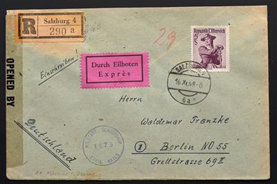 Poststück - Österr. Trachten II - 39 Express-Belege, - Briefmarken
