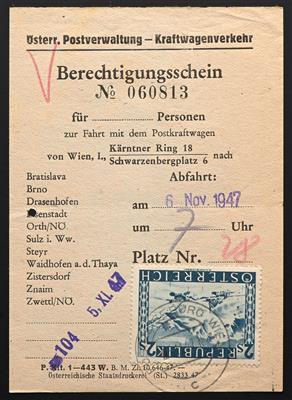 Poststück - Österreich 1947, - Známky