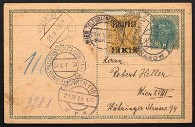 Poststück - Österreich Flugpost 1918, - Stamps