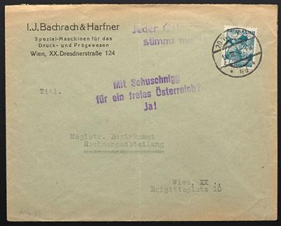 Poststück - Österreich/Ostmark 1938 - Partie interess. Belege, - Stamps