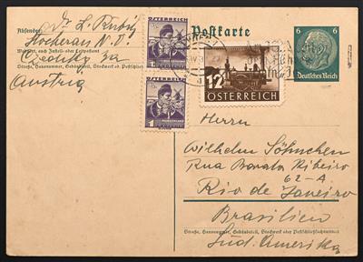 Poststück - Ostmark 1938 Mischfrankaturen mit Österreich auf 11 Poststück, - Stamps