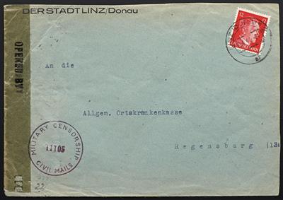 Poststück - Ostmark drei dekorative, - Stamps