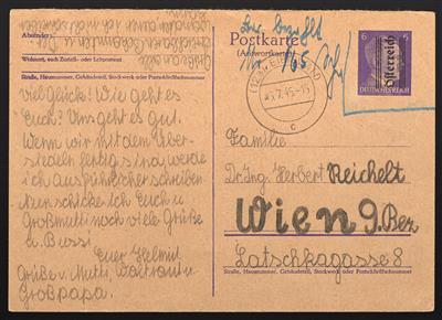 Poststück - Steiermark 1945 - Grazer - Známky
