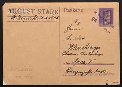 Poststück - Steiermark 1945 - Grazer - Francobolli