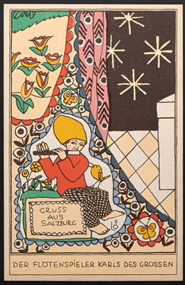 Poststück - Wiener Werkstätte, - Briefmarken