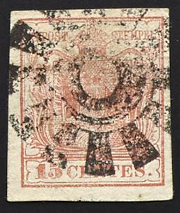 .Briefstück - Lombardei-Venetien Nr. 3 H I, - Stamps