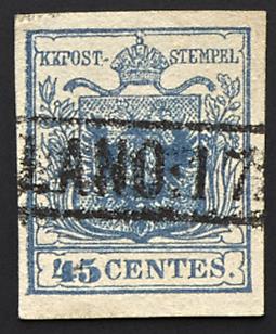 .Briefstück - Lombardei-Venetien Nr. 5 H I, - Stamps