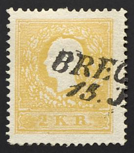 .Briefstück - Österr. Nr. 10 I b dunkel gelb, - Briefmarken
