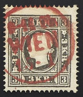 .Briefstück - Österr. Nr. 11 II mit Rotstempel, - Stamps