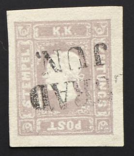 .Briefstück - Österreich Nr. 17 (grau) lila, - Briefmarken