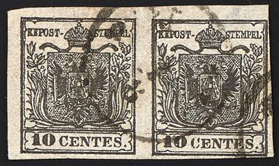 .Briefstück - Partie Lombardei-Venetien Ausgabe 1850, - Briefmarken