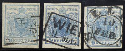 .Briefstück/Ú - Partie Österr. Ausgabe 1850/1854 und etwas Lombardei - 3, - Briefmarken