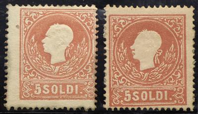 (*) - Lombardei Venetien Nr. 9 I und 9 II, - Briefmarken