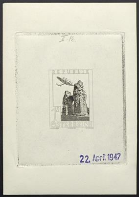 * - Österr. 1947 Phasendruck II der Nr. 823 (ANK Nr. 821) (Flugpost 1 S Heidentor), - Briefmarken