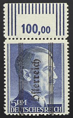 ** - Österr. Nr. 693 I/696 I mit Plattenf. "ausgebrochener Ö-Fuß", - Briefmarken