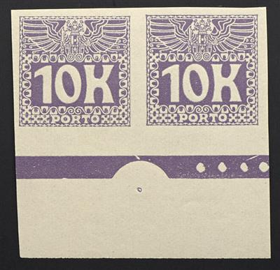 (*) - Österr. Porto Nr. 46 (10 Kronen) ungezähntes - Francobolli