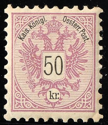 ** - Österreich Nr. 49 a frisches schönes Stück dieser seltenen Marke, - Stamps