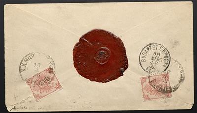 Poststück - Bosnien-Herzegowina 1888 Ganzsachen-Umschlag - Briefmarken