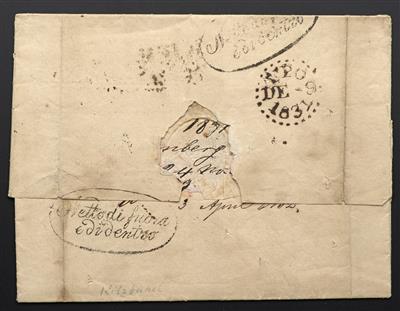 Poststück - Desinfizierte Post 1831, - Briefmarken