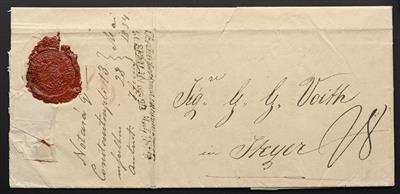 Poststück - Desinfizierte Post 1834, - Briefmarken