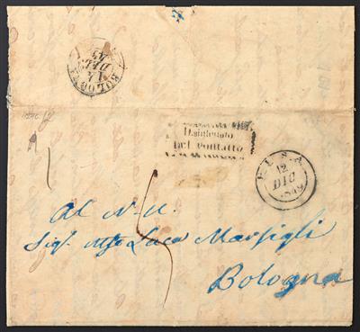 Poststück - Desinfizierte Post 1849, - Francobolli