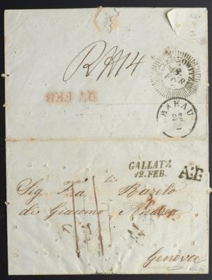 Poststück - Desinfizierte Post 1852, - Stamps