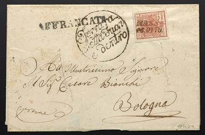 Poststück - Desinfizierte Post 1854, - Známky