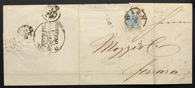 Poststück - Desinfizierte Post 1855, - Francobolli