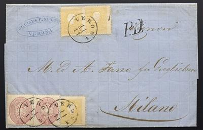 Poststück - Lombardei-Venetien Nr. 6 II - Stamps