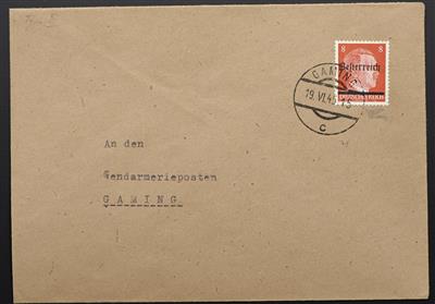 Poststück - Österr. 1945, - Briefmarken