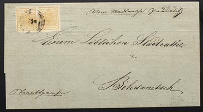 Poststück - Österr. Ausg. 1850, - Briefmarken