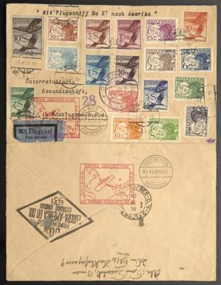 Poststück - Österr. Flugpostbrief 1930 frankiert u.a. mit Nr. 485, - Stamps