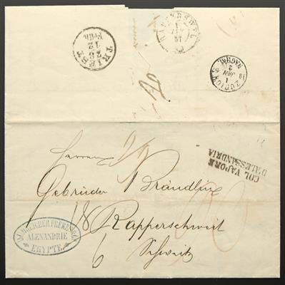 Poststück - Österr. Levante, - Briefmarken