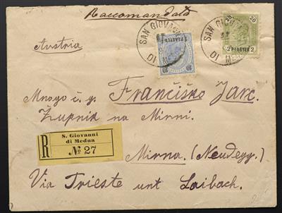 Poststück - Österr. Post in der Levante, - Briefmarken