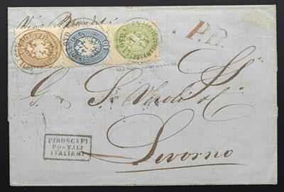 Poststück - österr. Post in der Levante, - Stamps
