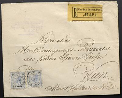 Poststück - Österr. Post in der Levante, - Briefmarken