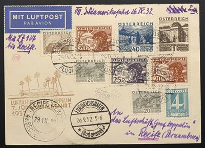 Poststück - Österr. Zeppelinkarte - Známky