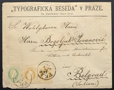 Poststück - Österreich Nr. 35 II + 35 II - Briefmarken