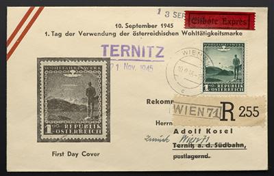 Poststück - Österreich Nr. 720 (Heimkehrermarke 1945) auf FDC, - Briefmarken
