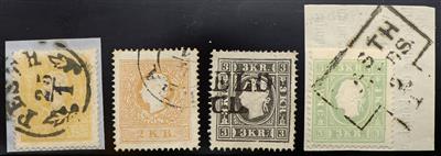 Ú/Briefstück - Österreich Nr. 10 II gelb, - Briefmarken